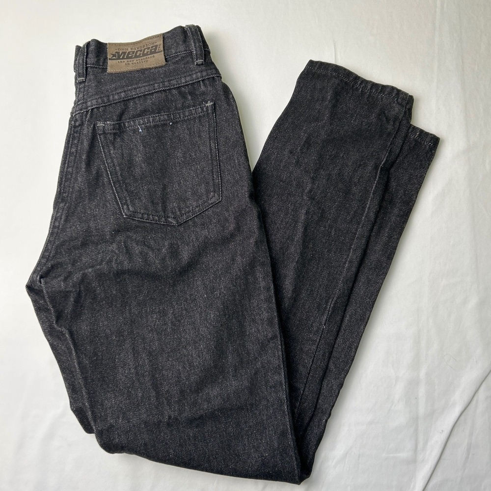 Mecca USA Womens Jeans Black Size 26/2 Vintage 90s High Rise Tapered Uptown Dark